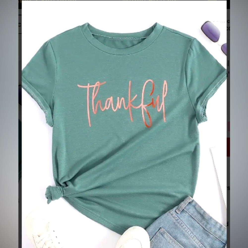 Thankful Crew Neck T-Shirt